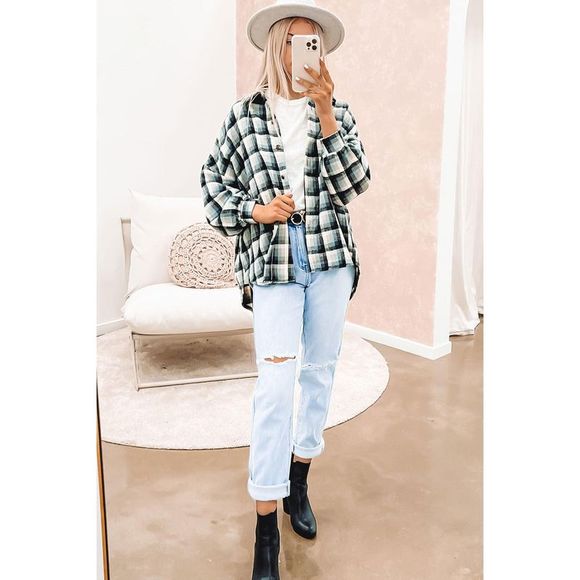 Azura Exchange  Black Plaid Color Palette Jackets - Picture 4 of 5